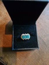 Diamond And Emerald 9ct Gold