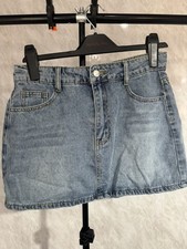 denim mini Skirt Size s