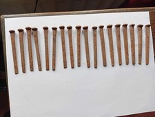 18 Old & Heavy Iron Nails. 3"