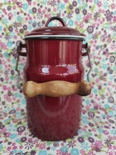 Vintage Enamel Ware Burgundy