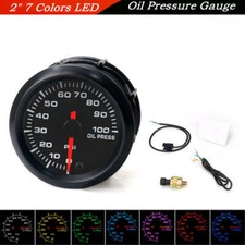2" 52mm 7 Colors LED 12V Car