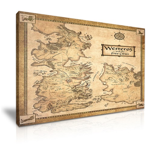Game thrones map - game, of
