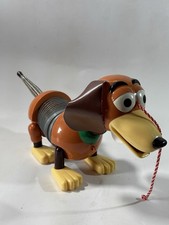 Vintage Toy Story Slinky Dog 1999 Disney Pixar Pull Wheels Plastic Metal Movie