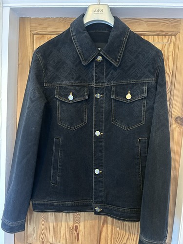 Fendi denim jacket dark - fendi, navy