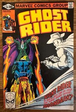Ghost Rider 56. The return of Moondark and... Night Rider?! Marvel 1981.