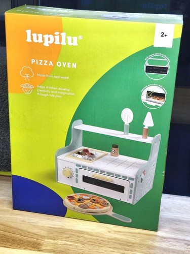 Wooden play kitchen oven with - play,