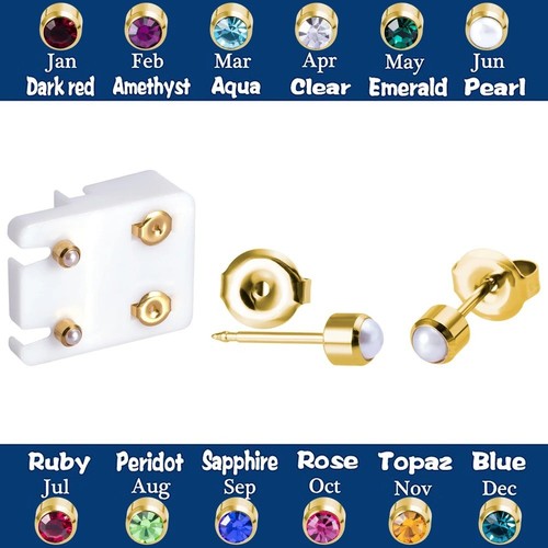 Gem earrings ear studs stud - earrings,