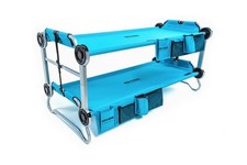 Kid-O-Bunk Teal With Organizers - Children's Portable Mobile Camping Bed