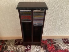 Cd rack cabinet mahogany free