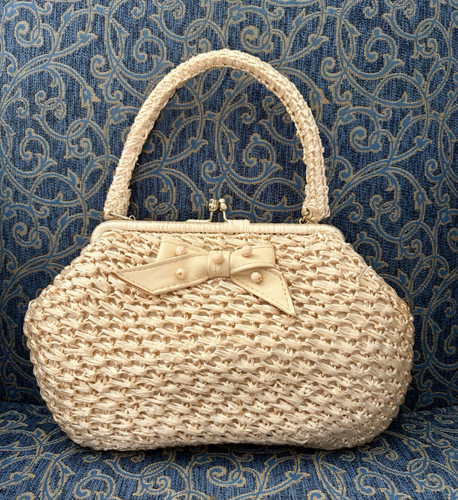 Vintage 1950s raffia - vintage,