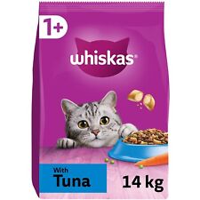 14kg Whiskas 1+ Adult Complete Dry Cat Food Tuna Bulk Pack Cat Biscuits
