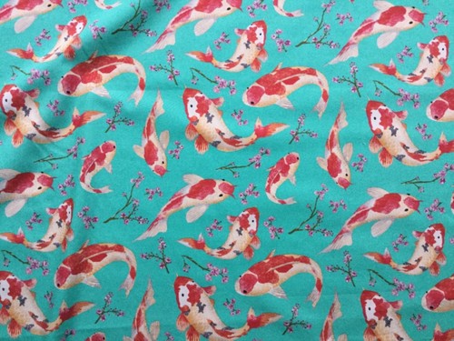 Koi carp japanese - koi, cherry