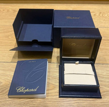 Genuine Original Chopard Jewellery Earrings Cufflinks Box Case + Booklet