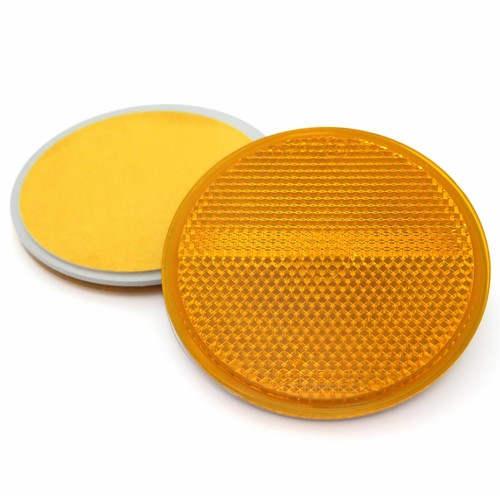 78mm round amber - 78mm, orange