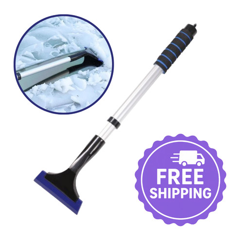 Extendable snow brush ice - brush,