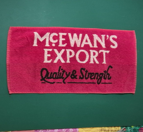 Mcewan export beer towel - mcewan's,