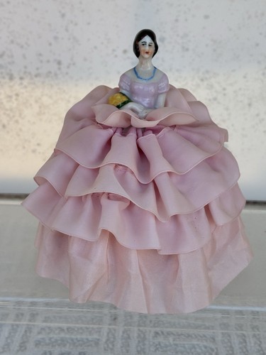 Vintage porcelain pin cushion - vintage,