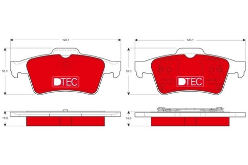 Trw gdb1469dte brake pad set - brake,