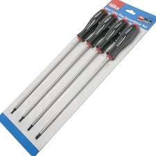 Hilka Torx Star Screwdriver Set Extra Long Reach T15 T20 T25 T30 TORX Drivers