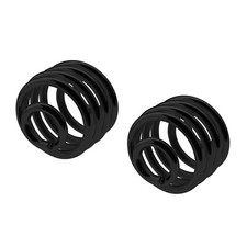 2x Black Motorcycle Barrel