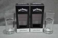 2x Jack Daniel's Highball Tumbler Tall Whisky Glass Gift Box Christmas Present