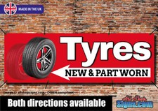 Tyres new and part - new,