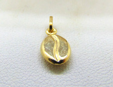 9ct Gold Coffee Bean Pendant