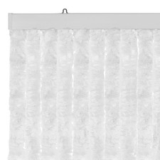 Fluffy Curtain White Chenille