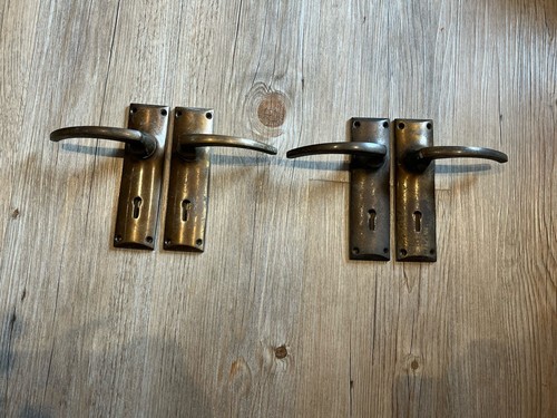 Pairs vintage brass door - 2,