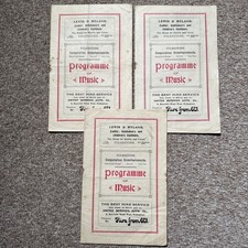 Band of 11th Hussars & Rifle Brigade 1927 Folkestone Pleasure Garden Programmes