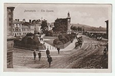Barnstaple, The Square, real photo postcard, written but unposted, early 20th c.