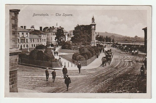 Barnstaple the square real - barnstaple,,