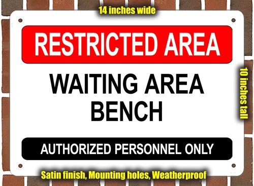 Metal sign waiting - metal,