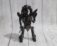 7” Scrap Metal Sculpture Predator Handmade Recycled Steel Man Cave Decor Art