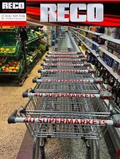 8 X USED MEDIUM SIZED 100ltr RETAIL SHOPPING TROLLEY VGC SUPERMARKET SHOP RETAIL