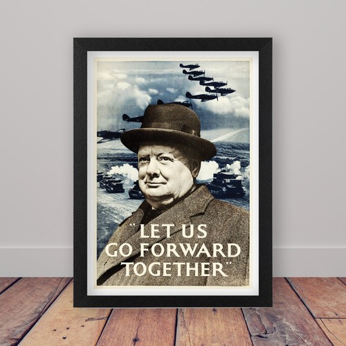 Framed winston churchill world - winston,