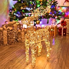 Led light standing reindeer - up,