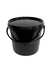 5 Litre Black Plastic Bucket -