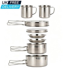 8Pcs Camping Cookware Portable