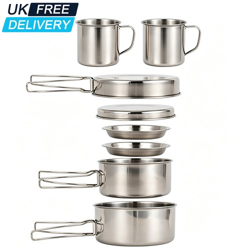 8pcs camping cookware - camping,
