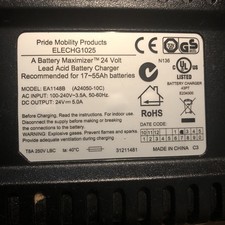 Pride 24v 5Amp Heavy Duty Mobility Scooter/ Wheelchair Charger 17-55AH Batteries