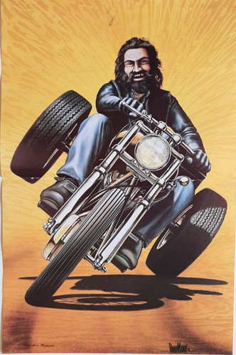 Vintage david mann - vintage, motorcycle