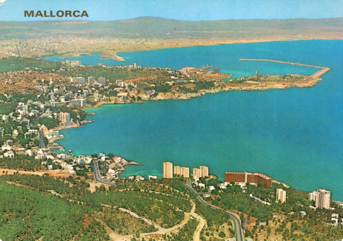 Postcard illetas cala - illetas,, mayor