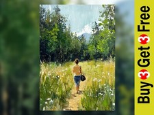 Peaceful Forest Walk 5"x7"