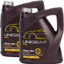 MANNOL Unigear 75W-80 GL-4/GL-5 LS Synthetic 8109 Manual Transmission 5 Litre x2