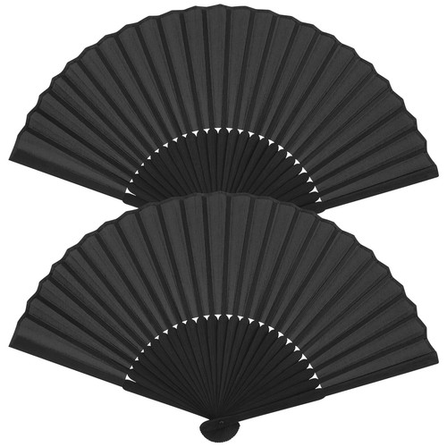 Pack black silk fabric hand - 2,