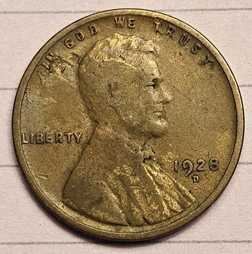 1928 lincoln wheat cent - 1928-d,