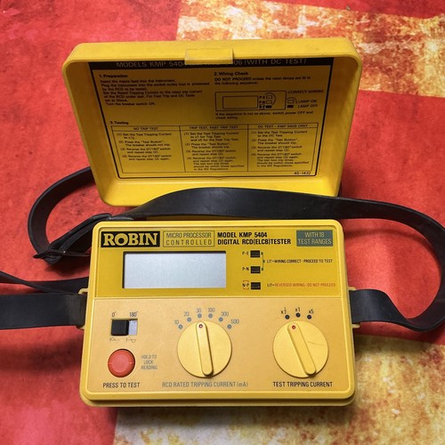 Robin digital rcd tester - digital, kmp