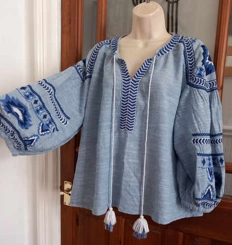 Vtg look next embroidered folk - vtg,