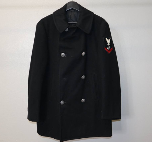 Vintage 1940s navy wool - 1940s,